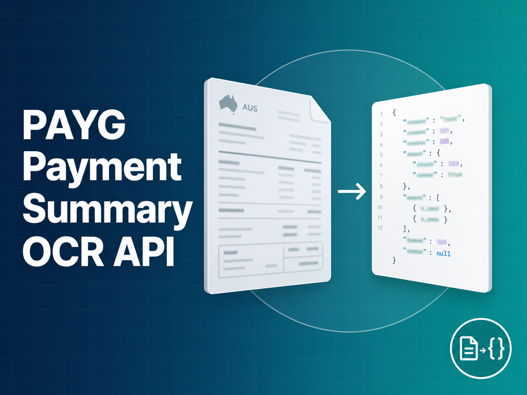 PAYG Payment Summary OCR API: Extract Australian Tax Data with Structured JSON